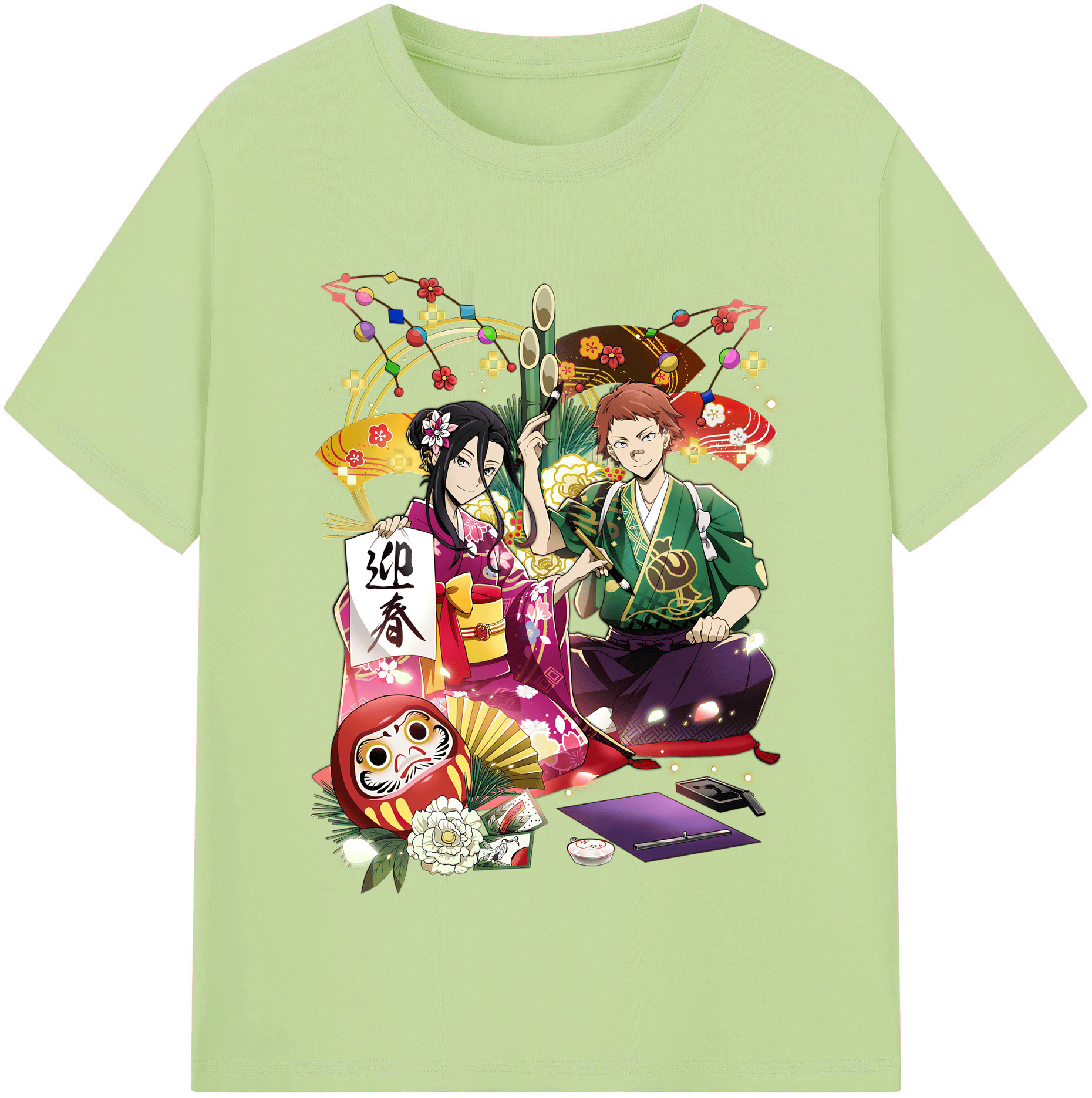 （画像用） 文豪ストレイドッグス Bungo Stray Dogs 綿100％半袖Tシャツ（フロントプリント）